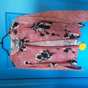 Boden Pink Floral Cardigan